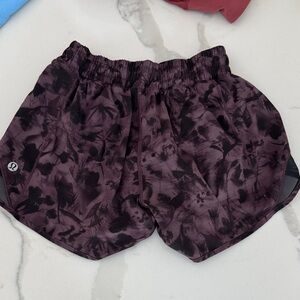 lululemon athletica Women's Plum Floral Athletic Shorts